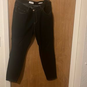 Dark wash blue jeans